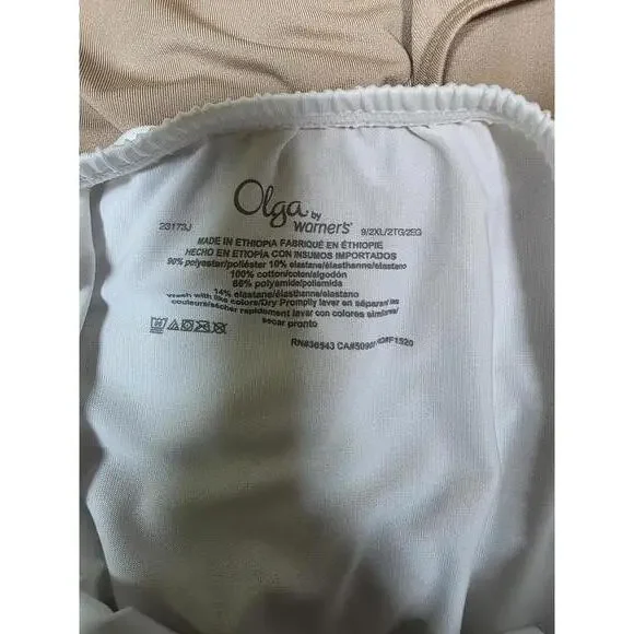 Olga Women's Without A Stitch 3 Pack Brief, Black/Toasted Almond/White, 2XL - Picture 4 of 4